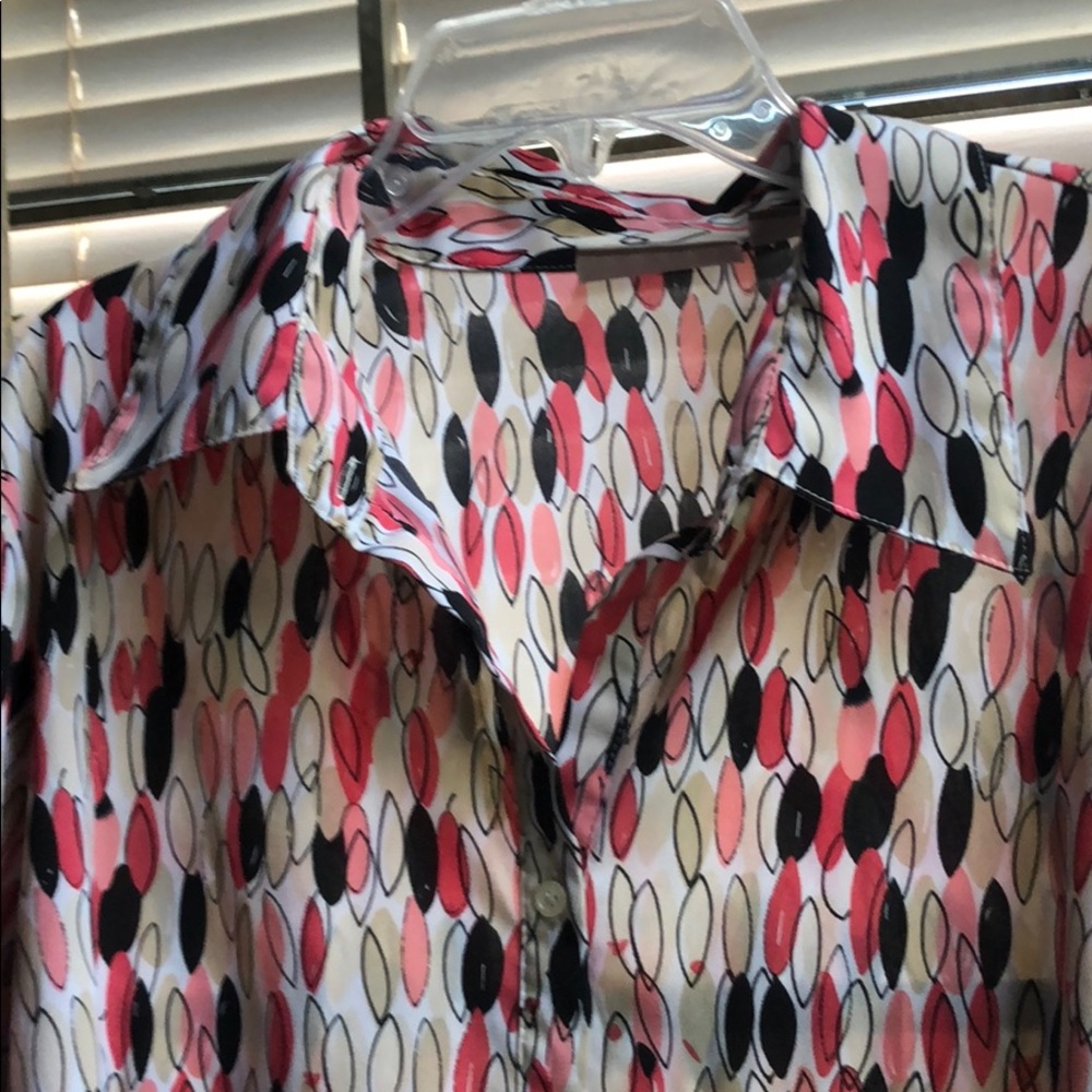 Watercolor Croft and Barrow button down blouse